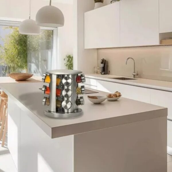Soporte Giratorio de Condimentos x12 Sazona con Estilo y Elegancia - Imagen 5