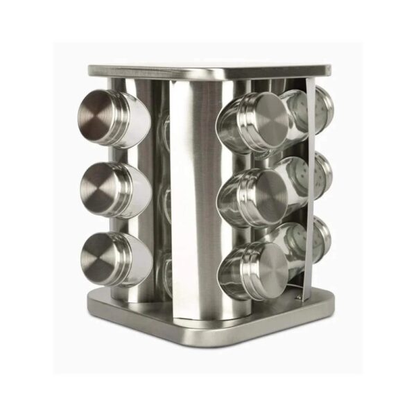 Soporte Giratorio de Condimentos x12 Sazona con Estilo y Elegancia