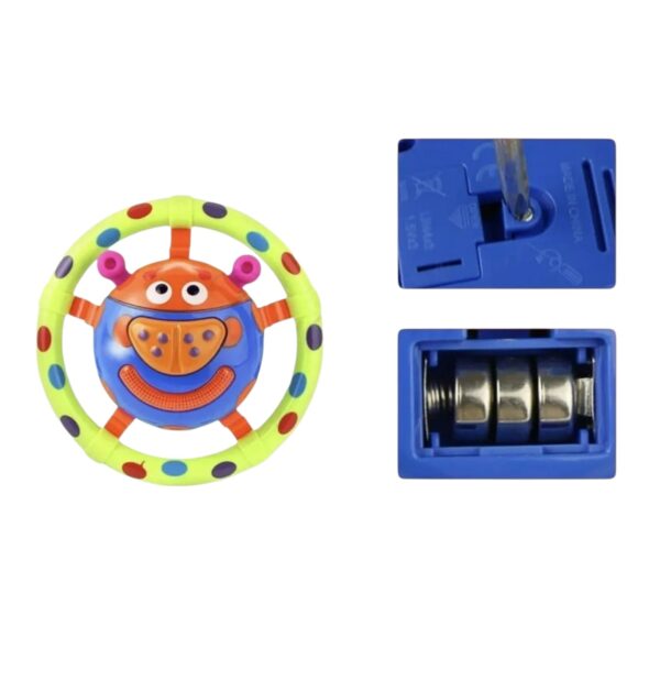 Sonajero mariquita Luces sonido juguete estimulacion oido Niños - Imagen 6