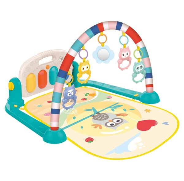 Gimnasio tapete piano musical diseño buho estimula temprana bebes - Imagen 3