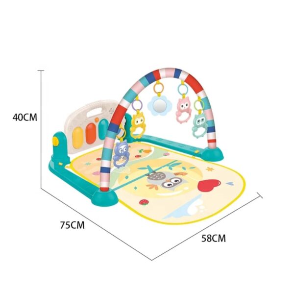 Gimnasio tapete piano musical diseño buho estimula temprana bebes - Imagen 4