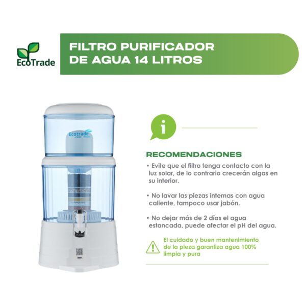 Filtro Purificador De Agua 14 Litros Ecotrade Filters - Imagen 4