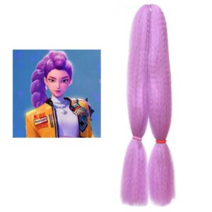 Cabello Peluca Violeta Guerreras Kpop Rumi