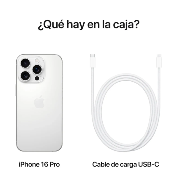 Celular iphone 16 pro 256 gb 8 Ram Titanio Blanco - Imagen 4