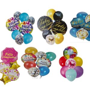 Bouquet de Cumpleaños Variedad de Globos para Celebrar