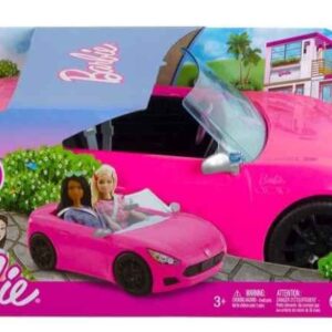 Carro Convertible Barbie Rosa para 2 Pasajeros