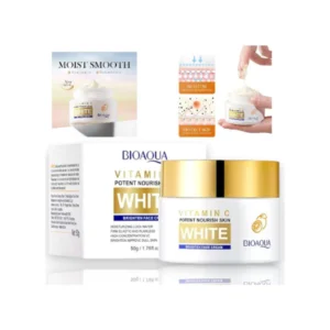 CREMA FACIAL HIDRATANTE BLANQUEADORA DE VITAMINA C BIOAQUA
