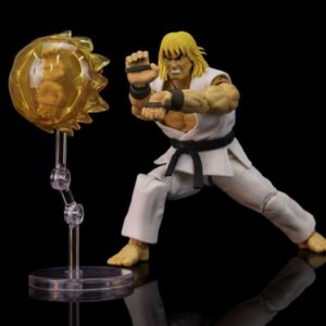 Figura de accion Ken Ultra Street Fighter II Jada 6 pulgadas version blanco
