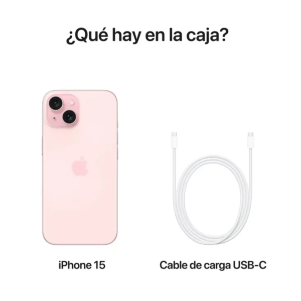 Celular iphone 15 5G 128 Gb 5G SIM Física Rosado - Imagen 3