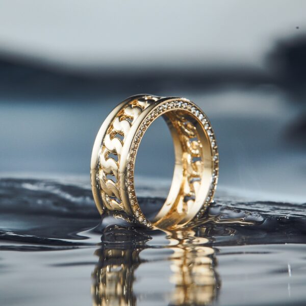 Anillo Zeus para hombre en oro laminado - Imagen 2
